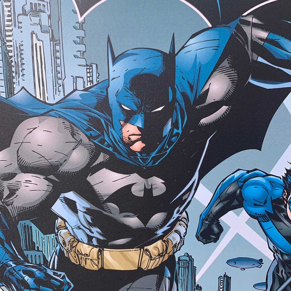 Batman print on wood